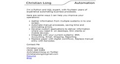 Desktop Screenshot of christianlong.com